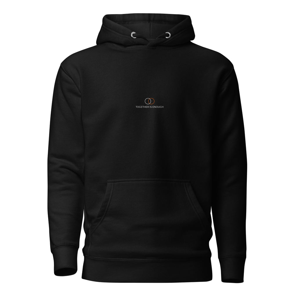 Together Is Enough unisex hoodie SeasideInk — back view