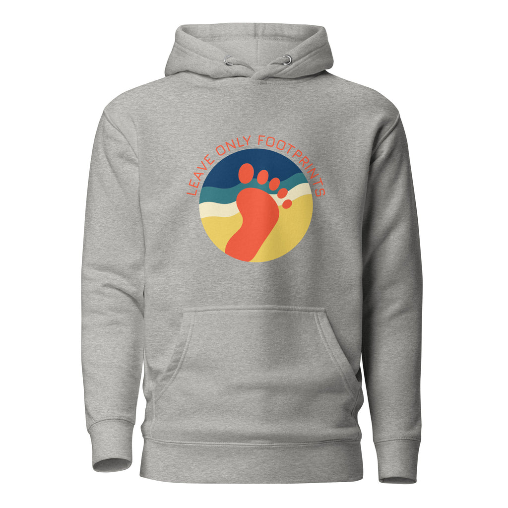 Leave Only Footprints unisex hoodie — left view