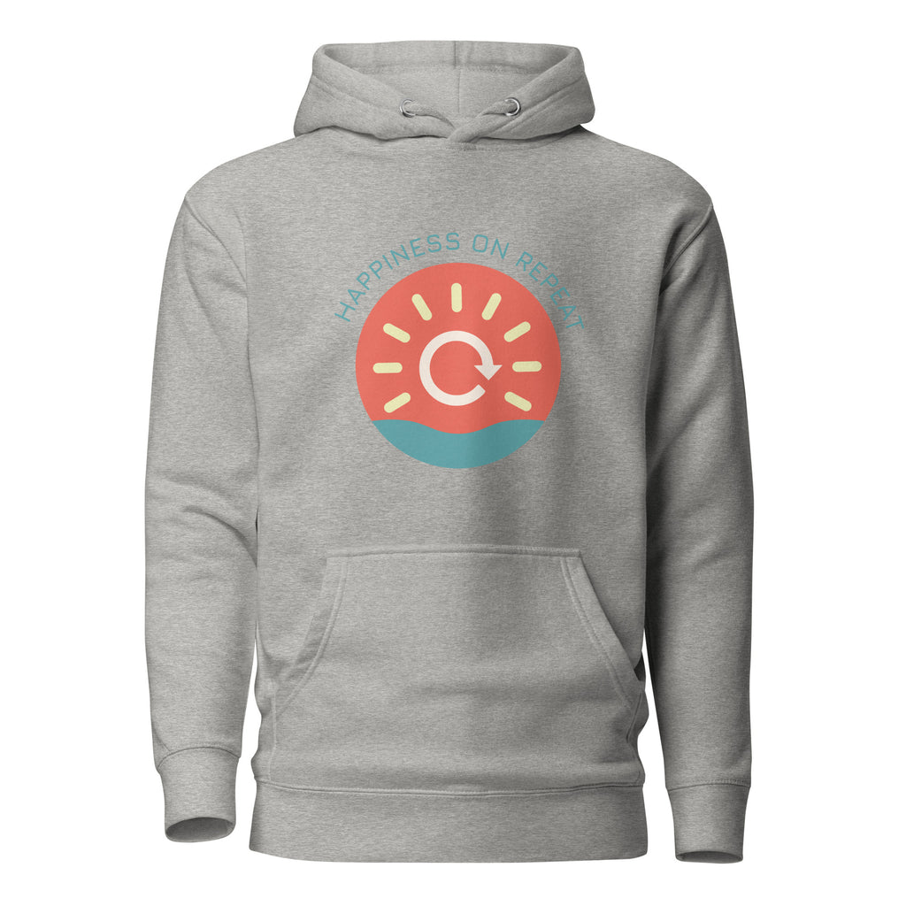 Happiness on Repeat unisex hoodie — left view