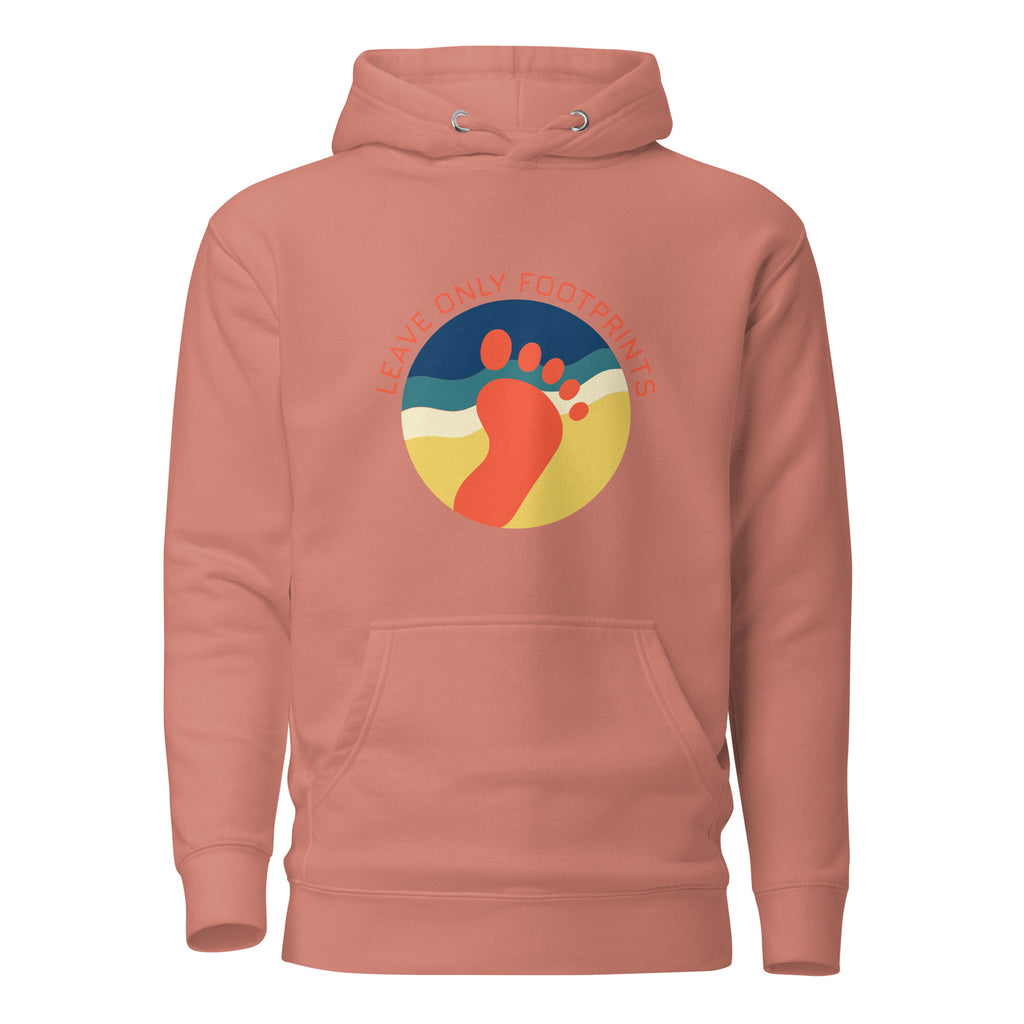 Leave Only Footprints unisex hoodie — right view