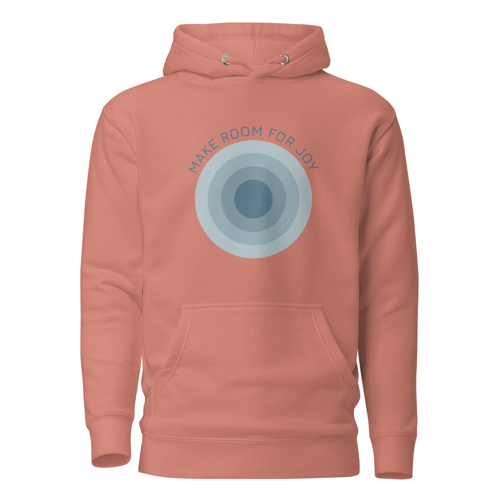 Make Room for Joy unisex hoodie — lifestyle view