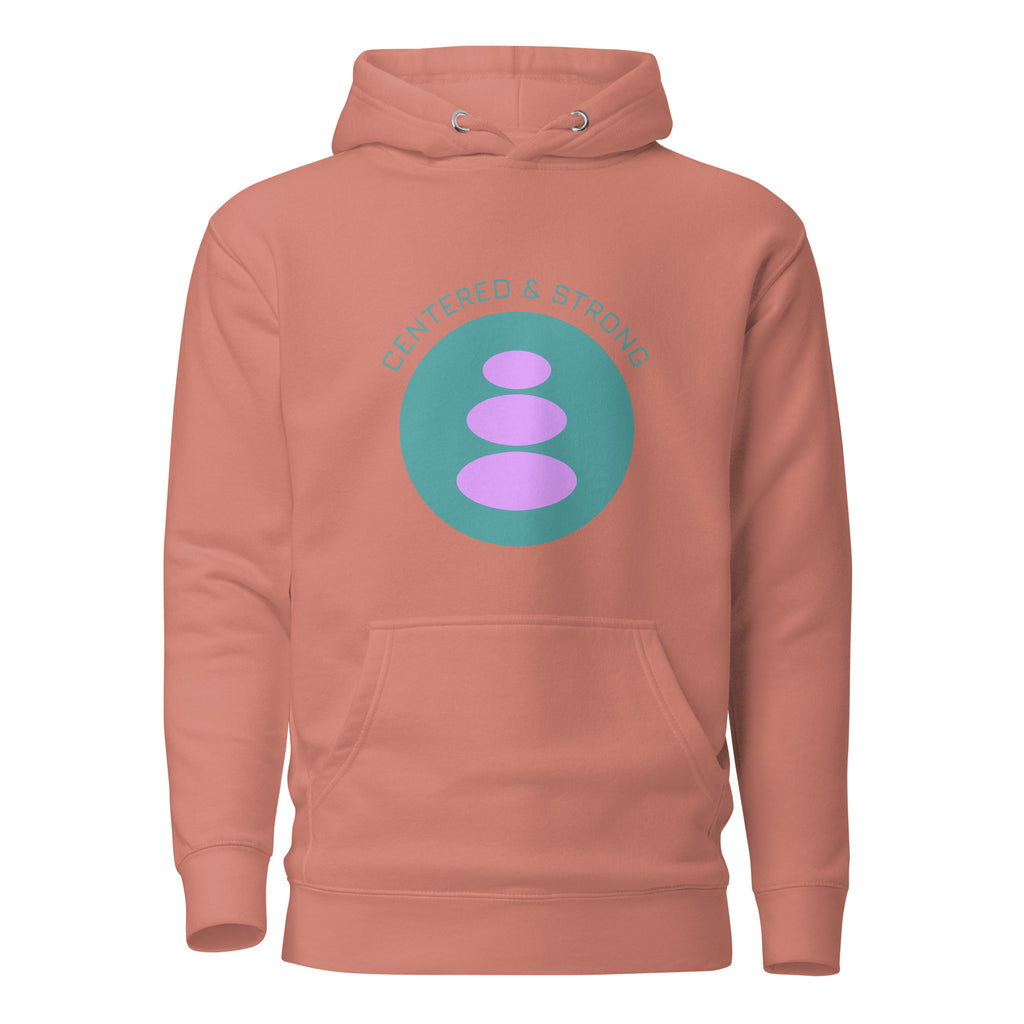 Centered & Strong unisex hoodie — left view