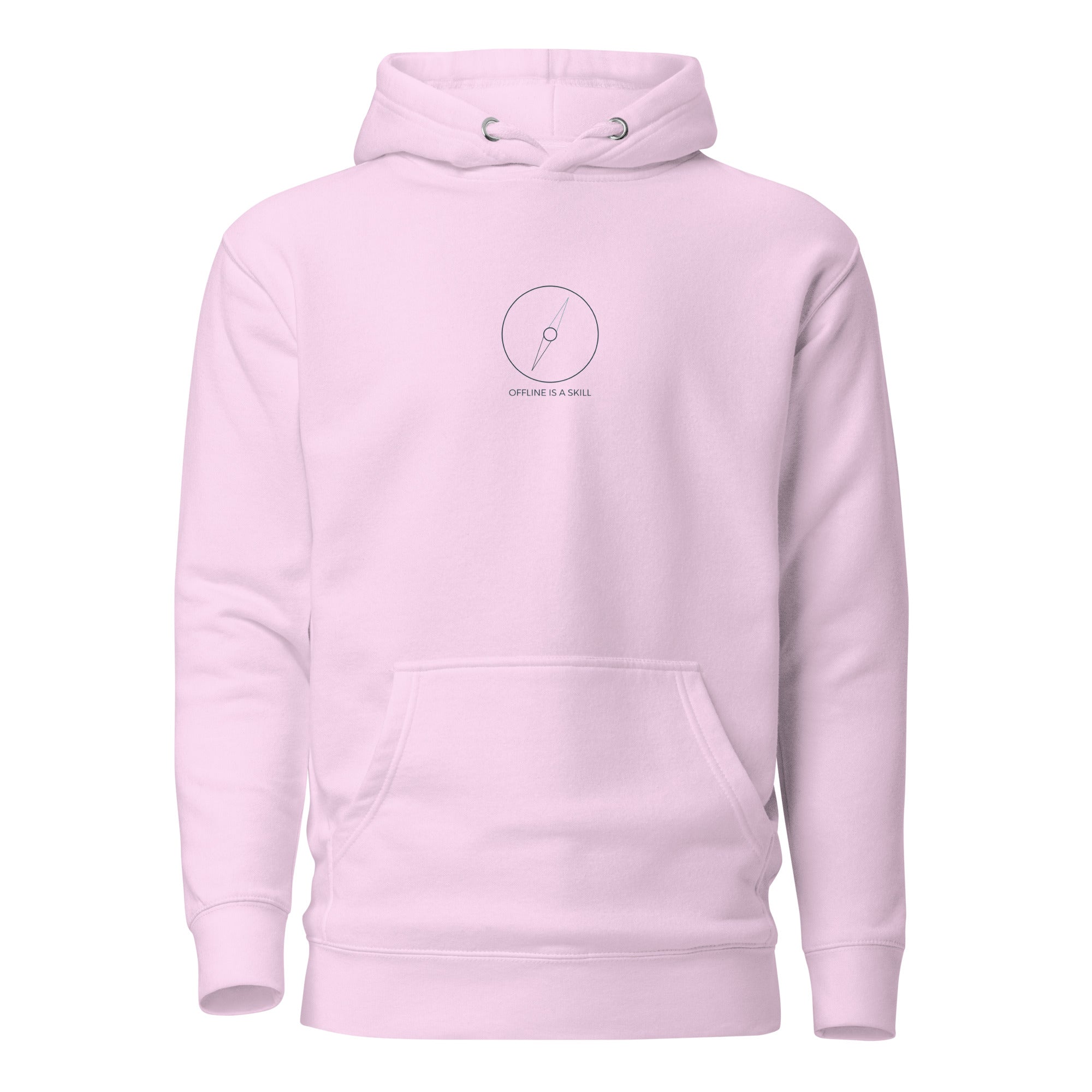 Offline Is a Skill unisex hoodie — detail view