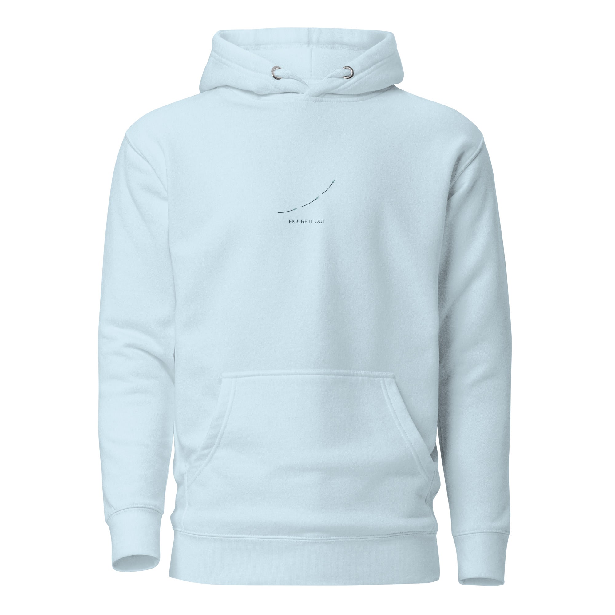 Figure It Out unisex hoodie SeasideInk — lifestyle view
