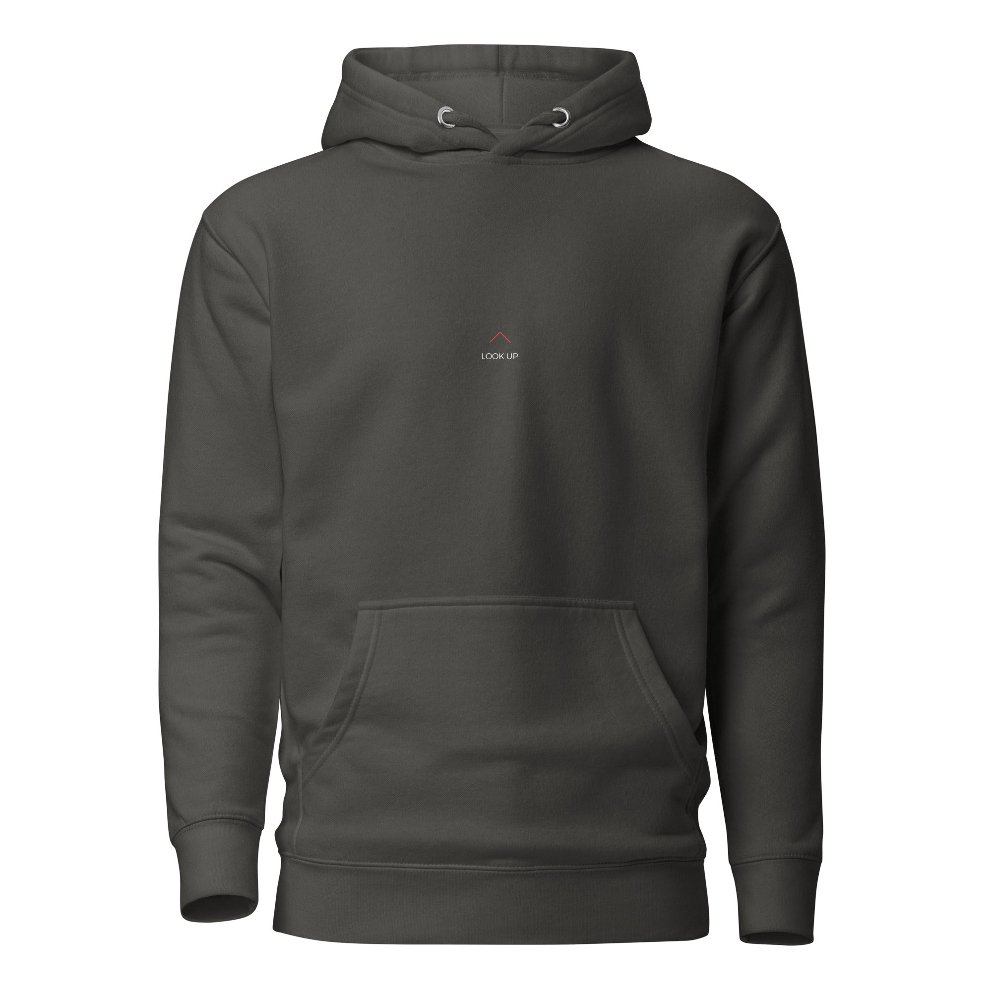 Look Up minimalist awareness apparel SeasideInk — front view